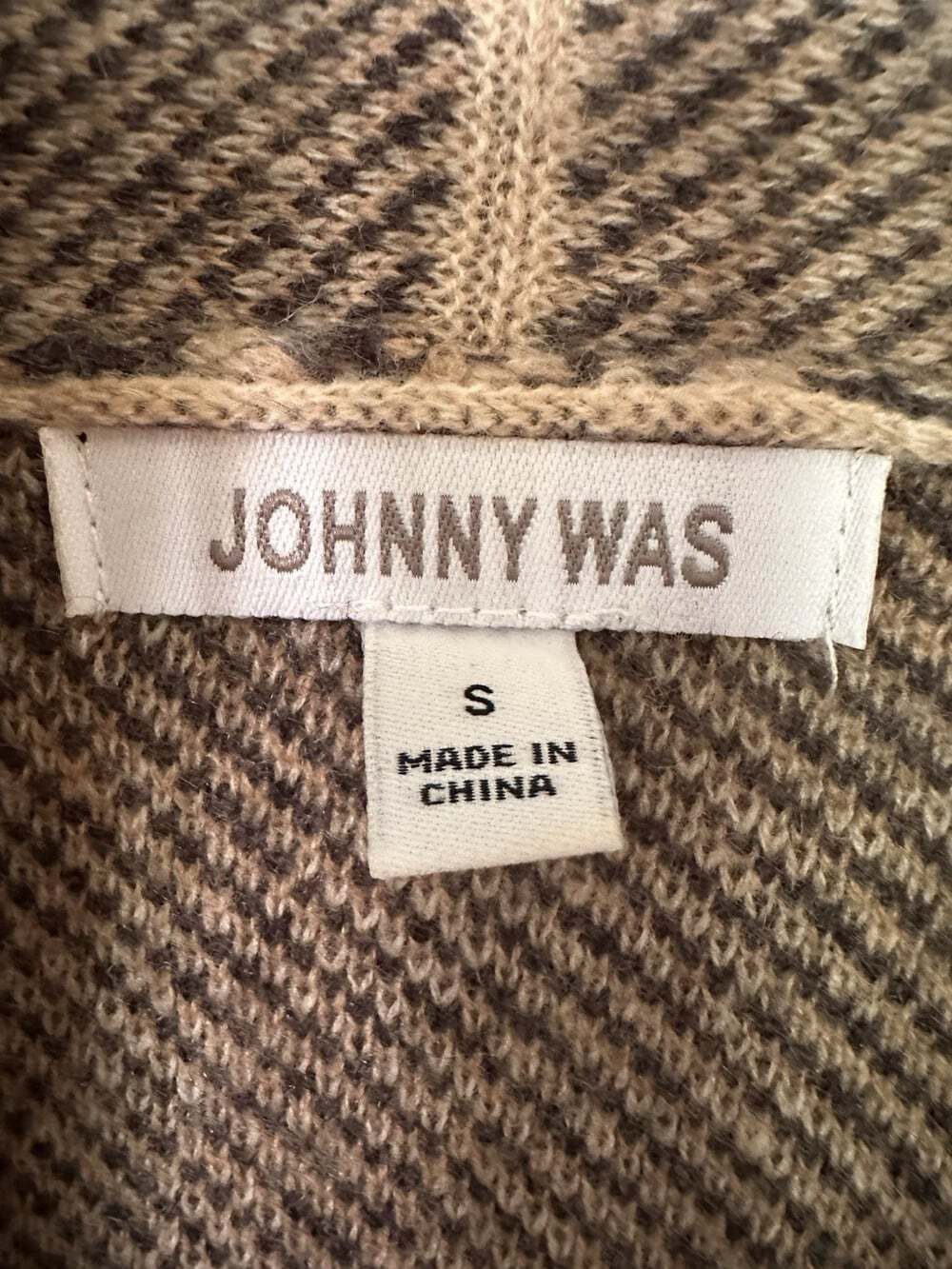 Johnny Was S Wool Cashmere Leopard Cheetah Cardigan Sweater Open Front Animal - Picture 2 of 8